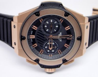 Hublot KING POWER GOLD 48mm Bezel in Red Gold and Black Rubber